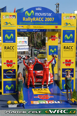 Martin Prokop - Jan Tománek
43º Rally RACC Catalunya - Costa Daurada 2007. Citroën C2 S1600 (2J3 8402). Clasificado 17º.

Del 5 al 7 de Octubre, Salou, Tarragona, Catalunya, España.
Superficie: asfalto.

El Rally tenia un total de 1359.96 km de los que 352.87 km divididos en 18 tramos, eran especiales.

Se inscribieron 84 equipos, tomaron la salida 81, finalizaron 65.

© Marek Felt
@@
Palabras clave: Citroen;Catalunya;Costa_Daurada;RACC;España;Spain;2007