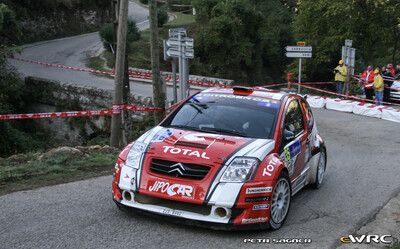 Martin Prokop - Jan Tománek
51º Tour de Corse - Rallye de France 2007. Citroën C2 S1600 (2J3 8402). Clasificado 17º.

Del 12 al 14 de Octubre, Ajaccio.
Superficie: asfalto.

El Rally constaba de 3 etapas con un total de 1099.10 km de los que 359.32 km divididos en 16 tramos, eran cronometrados.

Tomaron la salida 74 equipos, finalizaron 57.

© Petr Sagner
@
Palabras clave: Citroen;Corse;Corcega;2007