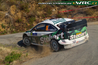 Matthew Wilson - Michael Orr
51º Tour de Corse - Rallye de France 2007. Ford Focus RS WRC '06 (1 ES). Abandonó por la caja de cambios en SS15 Penitencier Coti - Pietra Rossa 2 de 24.24 km.
Stobart VK Ford Rally Team

Del 12 al 14 de Octubre, Ajaccio.
Superficie: asfalto.

El Rally constaba de 3 etapas con un total de 1099.10 km de los que 359.32 km divididos en 16 tramos, eran cronometrados.

Tomaron la salida 74 equipos, finalizaron 57.

© Martin Stanislav
@@
Palabras clave: Ford;Focus;WRC;Corse;Corcega;2007