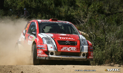 Martin Prokop - Jan Tománek
41º Vodafone Rally de Portugal 2007. Citroën C2 S1600 (2J3 8402). Abandonó por accidente en SS5 Tavira 2 de 19.92 km.

Del 30 de Marzo al 1 de Abril, Faro.
Superficie: tierra.

El Rally constaba de 3 etapas con un total de 1009.31 km de los que 357.10 km divididos en 18 tramos, eran cronometrados.

Tomaron la salida 80 equipos, finalizaron 61.

© Petr Sagner
@@
Palabras clave: Citroen;Portugal;2007