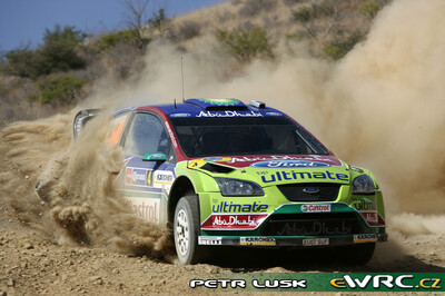 Jari-Matti Latvala - Miikka Anttila
5º Corona Rally Mexico 2008. Ford Focus RS WRC '07 (EU07 SUF). Clasificado 3º.
BP Ford Abu Dhabi WRT

Del 28 de Febrero al 2 de Marzo, León.
Superficie: tierra.

El Rally tenia un total de 808.53 km de los que 353.75 km divididos en 3 etapas y 20 tramos eran cronometrados (1 de ellos fue cancelado SS18 Guanajuatito de 22.3 km).

Tomaron la salida 40 equipos, finalizaron 28.

© Petr Lusk
@@
Palabras clave: ;Ford;Focus;WRC;Mexico;2008