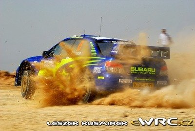 Chris Atkinson - Stéphane Prévot
1º Jordan Rally 2008. Subaru Impreza S12B WRC '07 (KT57 SRT). Clasificado 3º.
Subaru World Rally Team

Del 24 al 27 de Abril.
Superficie: tierra.

El Rally constaba de 3 etapas con un total de 983.44 km de los que 359.26 km divididos en 22 tramos, eran cronometrados.

Tomaron la salida 54 equipos, finalizaron 33.

© Leszek Kusmirek
@@
Palabras clave: Subaru;Impreza;WRC;Jordania;2008