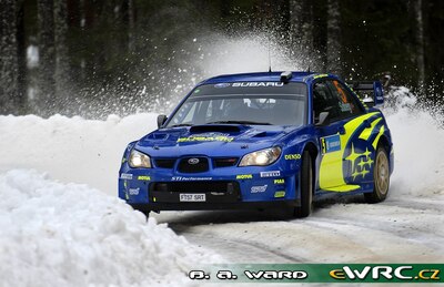 Petter Solberg - Phil Mills
57º Uddeholm Swedish Rally 2008. Subaru Impreza S12B WRC '07 (FT57 SRT). Clasificado 4º.
Subaru World Rally Team

Del 8 al 10 de Febrero, Karlstad.
Superficie: nieve - hielo.

El Rally tenia un total de 1408.94 km de los que 340.24 km divididos en 3 etapas y 20 tramos eran cronometrados.

Tomaron la salida 61 equipos, finalizaron 49.

© Benjamin A. Ward
@
Palabras clave: Petter_Solberg;Subaru;Impreza;WRC;Suecia;2008;Nieve