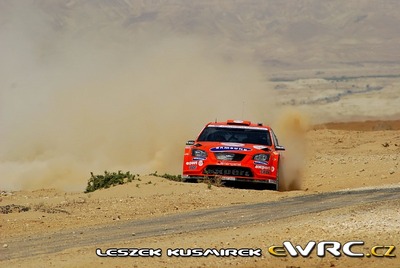 Henning Solberg - Cato Menkerud
1º Jordan Rally 2008. Ford Focus RS WRC '07 (EU07 SUO). Clasificado 4º.
Stobart VK Ford Rally Team

Del 24 al 27 de Abril.
Superficie: tierra.

El Rally constaba de 3 etapas con un total de 983.44 km de los que 359.26 km divididos en 22 tramos, eran cronometrados.

Tomaron la salida 54 equipos, finalizaron 33.

© Leszek Kusmirek
@
Palabras clave: Ford;Focus;WRC;Jordania;2008
