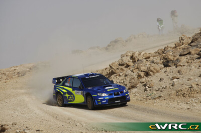 Petter Solberg - Phil Mills
1º Jordan Rally 2008. Subaru Impreza S12B WRC '07 (KT07 SRT). Abandonó por accidente en SS16 Baptism Site 2 de 13.13 km.
Subaru World Rally Team

Del 24 al 27 de Abril.
Superficie: tierra.

El Rally constaba de 3 etapas con un total de 983.44 km de los que 359.26 km divididos en 22 tramos, eran cronometrados.

Tomaron la salida 54 equipos, finalizaron 33.

© Willy Weyens
@
Palabras clave: Subaru;Impreza;WRC;Jordania;2008