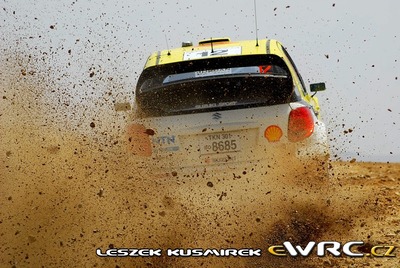 Per-Gunnar Andersson - Jonas Andersson
1º Jordan Rally 2008. Suzuki SX4 WRC (TKN301 SO8685). Abandonó por avería mecánica en SS19 Jordan River 1 de 41.45 km.
Suzuki World Rally Team

Del 24 al 27 de Abril.
Superficie: tierra.

El Rally constaba de 3 etapas con un total de 983.44 km de los que 359.26 km divididos en 22 tramos, eran cronometrados.

Tomaron la salida 54 equipos, finalizaron 33.

© Leszek Kusmirek
@
Palabras clave: Suzuki;WRC;Jordania;2008