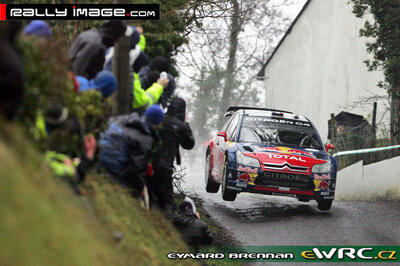 Sébastien Loeb - Daniel Elena
4º Rally Ireland 2009. Citroën C4 WRC (734 EGZ 78). Clasificado 1º.

Del 29 de Enero al 1 de Febrero, Sligo.
Superficie: asfalto.

El Rally tenia un total de 1349.42 km de los que 349.73 km divididos en  3 etapas y 19 tramos eran cronometrados (2 de ellos fueron cancelados, SS7 Murley de 24.70 km y SS8 Fardross de 14.77 km).

Tomaron la salida 36 equipos, finalizaron 28.

© Eymard Brennan
@
Palabras clave: Sebastien_Loeb;Irlanda;Citroen;WRC;2009
