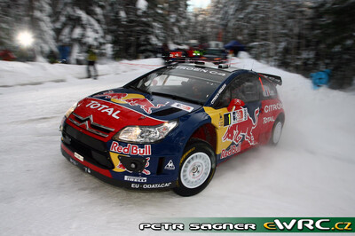 Sébastien Loeb - Daniel Elena
Rally Norway 2009. Citroën C4 WRC (459 EMX 78). Clasificado 1º.
Citroën Total WRT

Del 12 al 15 de Febrero, Hamar.
Superficie: nieve - hielo.

El Rally tenia un total de 1230.15 km de los que 360.90 km divididos en 3 etapas y 23 tramos eran cronometrados.

Tomaron la salida 42 equipos, finalizaron 34.

© Petr Sagner
@@
Palabras clave: Sebastien_Loeb;Citroen;WRC;Noruega;2009