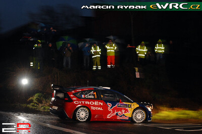 Sébastien Loeb - Daniel Elena
4º Rally Ireland 2009. Citroën C4 WRC (734 EGZ 78). Clasificado 1º.

Del 29 de Enero al 1 de Febrero, Sligo.
Superficie: asfalto.

El Rally tenia un total de 1349.42 km de los que 349.73 km divididos en 3 etapas y 19 tramos eran cronometrados (2 de ellos fueron cancelados, SS7 Murley de 24.70 km y SS8 Fardross de 14.77 km).

Tomaron la salida 36 equipos, finalizaron 28.

© Marcin Rybak
@
Palabras clave: Sebastien_Loeb;Irlanda;Citroen;WRC;2009