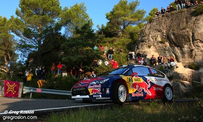 Dani Sordo - Marc Marti
45ª RallyRACC Catalunya - Costa Daurada 2009. Citröen C4 WRC (454 EMX 78). Clasificado 2º.

Del 1 al 4 de Octubre, Salou, Tarragona, Catalunya, España.
Superficie: asfalto.

El Rally tenia un total de 1299.13 km de los que 353.62 km divididos en 18 tramos eran especiales.

Tomaron la salida 70 equipos, finalizaron 52.

© Greg Roslon
@@
Palabras clave: ;Citroen;WRC;Catalunya;España;Spain