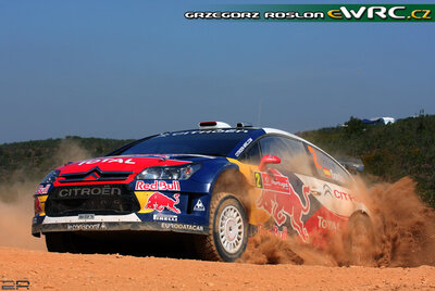 Dani Sordo - Marc Martí
43º Vodafone Rally de Portugal 2009. Citröen C4 WRC (884 ESF 78). Clasificado 3º.
Citroën Total WRT

Del 2 al 5 de Abril, Faro.
Superficie: tierra.

El Rally tenia un total de 1164.99 km de los que 361.36 km divididos en 3 etapas y18 tramos eran cronometrados.

Tomaron la salida 70 equipos, finalizaron 41.

© Greg Roslon
@@
Palabras clave: ;Citroen;WRC;Portugal;2009