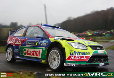 Mikko Hirvonen - Jarmo Lehtinen
4º Rally Ireland 2009. Ford Focus RS WRC '08 (PX08 AXB). Clasificado 3º.

Del 29 de Enero al 1 de Febrero, Sligo.
Superficie: asfalto.

El Rally tenia un total de 1349.42 km de los que 349.73 km divididos en 3 etapas y 19 tramos eran cronometrados (2 de ellos fueron cancelados, SS7 Murley de 24.70 km y SS8 Fardross de 14.77 km).

Tomaron la salida 36 equipos, finalizaron 28.

© Greg Roslon
@@
Palabras clave: ;Ford;Focus;WRC;Irlanda;2009