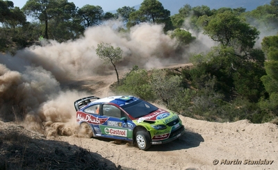 Jari-Matti Latvala - Miikka Anttila
56º Acropolis Rally of Greece 2009. Ford Focus RS WRC 09 (AG57 CKA). Clasificado 3º.

Del 11 al 14 de Junio, Loutraki, Grecia.
Superficie: tierra.

El Rally tenia un total de 1178.17 Km de los que 371.02 Km divididos en 17 tramos eran especiales (2 de ellas fueron canceladas SS3 Evangelistria de 21.03 Km y SS16 Loutraki 2 de 8.98 Km).

Se inscribieron 47 equipos, tomaron la salida 45, finalizaron 33.

© Martin Stanislav
@
Palabras clave: ;Ford;Focus;WRC;Acropolis;Grecia;2009