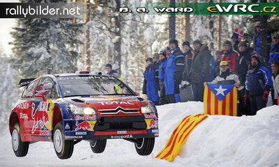 Dani Sordo - Marc Martí
Rally Norway 2009. Citroën C4 WRC (454 EMX 78). Clasificado 5º.
Citroën Total WRT
d
Del 12 al 15 de Febrero, Hamar.
Superficie: nieve - hielo.

El Rally tenia un total de 1230.15 km de los que 360.90 km divididos en 3 etapas y 23 tramos eran cronometrados.

Tomaron la salida 42 equipos, finalizaron 34.

© Benjamin A. Ward
@@
Palabras clave: ;Citroen;WRC;Noruega;2009;Nieve