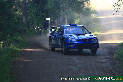 Jari Ketomaa - Mika Stenberg
59º Neste Oil Rally Finland 2009. Subaru Impreza S12B WRC '07 (DL 51125). Clasificado 7º.

Del 30 de Julio al 2 de Agosto, Jyväskylä, Finlandia.
Superficie: tierra.

El Rally tenía un total de 1449.61 km de los que 345 Km divididos en 23 tramos eran especiales.

Tomaron la salida 90 equipos, finalizaron 60.

© Petr Eliáš
@@
Palabras clave: Subaru;Impreza;WRC;Finlandia;2009