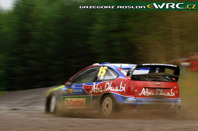 Khalid Al-Qassimi - Michael Orr
59º Neste Oil Rally Finland 2009. Ford Focus RS WRC '09 (EJ-1611). Clasificado 9º.
BP Ford Abu Dhabi WRT

Del 30 de Julio al 2 de Agosto, Jyväskylä, Finlandia.
Superficie: tierra.

El Rally tenía un total de 1449.61 km de los que 345 Km divididos en 23 tramos eran especiales.

Tomaron la salida 90 equipos, finalizaron 60.

© Greg Roslon
@@
Palabras clave: Ford;Focus;WRC;Finlandia;2009