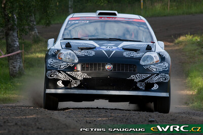 Kimi Räikkönen - Kaj Lindström
59º Neste Oil Rally Finland 2009. Fiat Abarth Grande Punto S2000. Abandonó por accidente en SS19 Väärinmaja de 29.29 km.

Del 30 de Julio al 2 de Agosto, Jyväskylä, Finlandia.
Superficie: tierra.

El Rally tenía un total de 1449.61 km de los que 345 Km divididos en 23 tramos eran especiales.

Tomaron la salida 90 equipos, finalizaron 60.

© Petri Skog
@
Palabras clave: ;Fiat;Abarth;Punto;Finlandia;2009