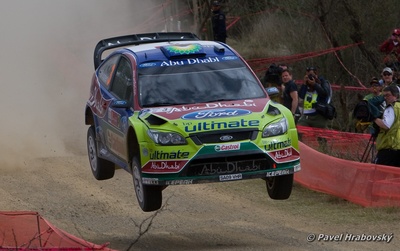 Mikko Hirvonen - Jarmo Lehtinen
7º Rally Mexico 2010. Ford Focus RS WRC '09 (SA09 VHR). Clasificado 4º.

Del 3 al 7 de Marzo, León.
Superficie: tierra.

El Rally tenia un total de 877.53 km de los que 354.60 km divididos en 3 etapas y 22 tramos eran cronometrados (1 de ellos fue cancelado SS20 Sauz Seco de 7.05 km)

Tomaron la salida 30 equipos, finalizaron 25.

© Pavel Hrabovský
@
Palabras clave: ;Ford;Focus;WRC;Mexico;2010;