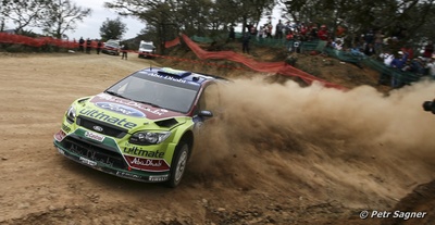 Mikko Hirvonen - Jarmo Lehtinen
7º Rally Mexico 2010. Ford Focus RS WRC '09 (SA09 VHR). Clasificado 4º.

Del 3 al 7 de Marzo, León.
Superficie: tierra.

El Rally tenia un total de 877.53 km de los que 354.60 km divididos en 3 etapas y 22 tramos eran cronometrados (1 de ellos fue cancelado SS20 Sauz Seco de 7.05 km)

Tomaron la salida 30 equipos, finalizaron 25.

© Petr Sagner
@
Palabras clave: ;Ford;Focus;WRC;Mexico;2010