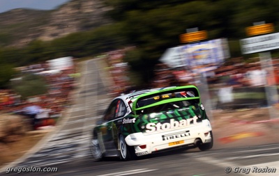Matthew Wilson - Scott Martin
46º RallyRACC Catalunya - Costa Daurada 2010. Ford Focus RS WRC '08 (1 ES). Clasificado 6º.
Tramo: El Priorat de 42,04 km
Cruce: El Molar.


Del 20 al 24 de Octubre, Salou, Tarragona, Catalunya, España.
Superficie: asfalto - tierra.

El Rally tenia un total de 1301.70 km de los que 355.30 km divididos en 3 etapas y 19 tramos eran especiales.

Tomaron la salida 48 equipos, finalizaron 36.

© Greg Roslon
@
@@
Palabras clave: Ford;Focus;WRC;Catalunya;España;Spain;2010