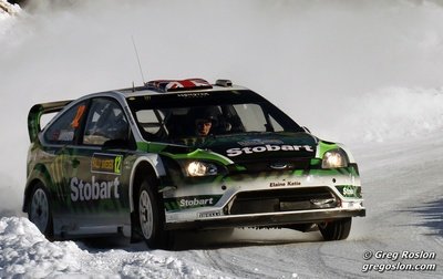 Matthew Wilson - Scott Martin
58º Rally Sweden 2010. Ford Focus RS WRC '08 (1 ES). Clasificado 7º.

Del 10 al 14 de Febrero, Karlstad, Suecia.
Superficie: nieve - hielo.

El Rally tenia un total de 1879.23 km de los que 345.15 km divididos en 3 etapas y 21 tramos eran cronometrados.

Tomaron la salida 55 equipos, finalizaron 43.

© Greg Roslon
@
@@
Palabras clave: Ford;Focus;WRC;Suecia;2010;Nieve