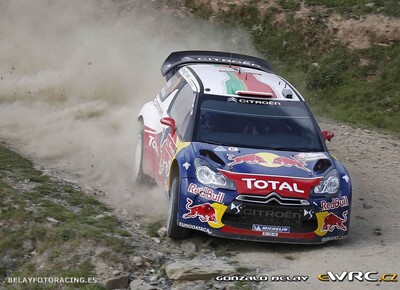 Sébastien Loeb - Daniel Elena
45º Vodafone Rally de Portugal 2011. Citroën DS3 WRC (BF-735-XB). Clasificado 2º.
Citroën Total WRT

Del 24 al 27 de Marzo, Lisboa, Faro.
Superficie: tierra.

El Rally constaba de 3 etapas con un total de 1363.55 km de los que 385.37 km divididos en 17 tramos eran cronometrados.

Tomaron la salida 71 equipos, finalizaro 38.

© Gonzalo Belay

Palabras clave: Citroen;WRC;Portugal;2011