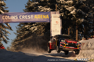 Sébastien Ogier - Julien Ingrassia
59º Rally Sweden 2011. Citroën DS3 WRC (BF-911-XB). Clasificado 4º.
Citroën Total WRT

Del 10 al 13 de Febrero, Karlstad.
Superficie: nieve - hielo.

El Rally constaba de 3 etapas con un total de 2059.89 km de los que 351.24 km divididos en 22 tramos eran cronometrados.

Tomaron la salida 45 equipos, finalizaron 34.

© Monica Parisotto

Palabras clave: Citroen;WRC;Suecia;2011