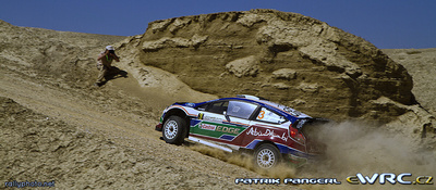 Mikko Hirvonen - Jarmo Lehtinen
3º Jordan Rally WRC 2011. Ford Fiesta RS WRC (PX60 AVL). Clasificado 4º.
Ford Abu Dhabi WRT

Del 14 al 16 de Abril, Jordania.
Superficie: tierra.

El Rally constaba de 3 etapas con un total de 935.41 km de los que 333.04 km divididos en 20 tramos eran cronometrados.
La primera etapa (6 tramos en total) fue cancelada debido a un retraso en el transporte del equipamiento de los equipos. 

Tomaron la salida 36 equipos, finalizaron 23.

© Patrik Pangerl

Palabras clave: Ford;Fiesta;WRC;Jordania;2011