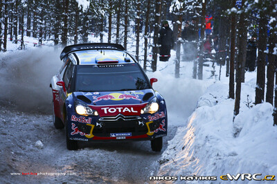 Sébastien Loeb - Daniel Elena
59º Rally Sweden 2011. Citroën DS3 WRC (BF-735-XB). Clasificado 6º.
Citroën Total WRT

Del 10 al 13 de Febrero, Karlstad.
Superficie: nieve - hielo.

El Rally constaba de 3 etapas con un total de 2059.89 km de los que 351.24 km divididos en 22 tramos eran cronometrados.

Tomaron la salida 45 equipos, finalizaron 34.

© Mikos Katikis

Palabras clave: Citroen;Suecia;2011