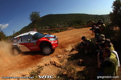 Petter Solberg - Chris Patterson
45º Vodafone Rally de Portugal 2011. Citroën DS3 WRC (BH-482-BM). Clasificado 6º.
Petter Solberg WRT

Del 24 al 27 de Marzo, Lisboa, Faro.
Superficie: tierra.

El Rally constaba de 3 etapas con un total de 1363.55 km de los que 385.37 km divididos en 17 tramos eran cronometrados.

Tomaron la salida 71 equipos, finalizaro 38.

© Greg Roslon

Palabras clave: Citroen;WRC;Portugal;2011