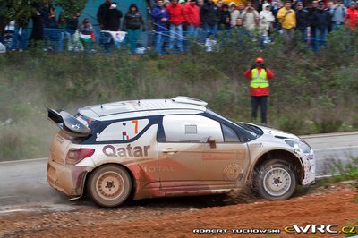 Nasser Al-Attiyah - Giovanni Bernacchini
46º Vodafone Rally de Portugal 2012. Citroën DS3 WRC. Clasificado 4º.
Qatar World Rally Team

Del 29 de Marzo al 1 de Marzo, Faro.
Superficie: tierra.

El Rally tenia un total de 1497.92 km de los que 434.77 km divididos en 4 etapas y 22 tramos eran cronometrados (3 de ellos fueron cancelados SS8 Tavira 2 de 25.0 km, SS9 Alcarias 2 de 25.2 km, SS10
São Brás de Alportel 2 de 16.2 km).

Tomaron la salida 51 equipos, finalizaron 30.

© Robert Tuchowski
@@
Palabras clave: Citroen;DS3;WRC;Portugal;2012