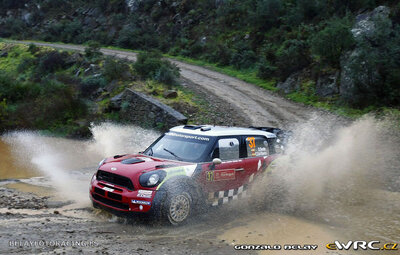 Dani Sordo - Carlos del Barrio
46º Vodafone Rally de Portugal 2012. Mini John Cooper Works WRC (4 WRC). Clasificado 11º.
Citroën Junior WRT

Del 29 de Marzo al 1 de Marzo, Faro.
Superficie: tierra.

El Rally tenia un total de 1497.92 km de los que 434.77 km divididos en 4 etapas y 22 tramos eran cronometrados (3 de ellos fueron cancelados SS8 Tavira 2 de 25.0 km, SS9 Alcarias 2 de 25.2 km, SS10
São Brás de Alportel 2 de 16.2 km).

Tomaron la salida 51 equipos, finalizaron 30.

© Gonzalo Belay
@
Palabras clave: ;Mini_Cooper;WRC;Portugal;2012