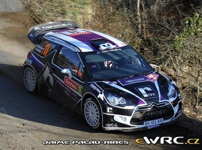 Peter van Merksteijn sn. - Eddy Chevaillier
80º Rallye Automobile de Monte-Carlo 2012. Citroën DS3 WRC (BH 482 BM). Abandonó por avería mecánica en SS5 Labatie d'Andaure - Lalouvesc 1 de 19.00 km.
Van Merksteijn Motorsport

Del 17 al 22 de Enero, Valence - Monaco.
Superficie: asfalto - nieve.

El Rally teni­a un total de 1772.52 km de los que 433.36 Km divididos en 18 tramos eran especiales.

Se inscribieron 82 equipos, tomaron la salida 73, finalizaron 45.

© Jaime Palau-Ribes
@@
Palabras clave: Citroen;DS3;WRC;Montecarlo;2012