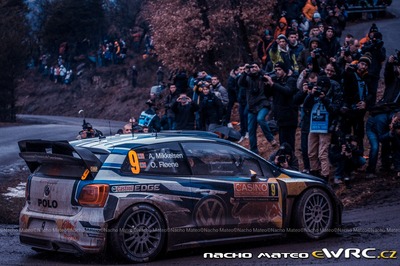 Andreas Mikkelsen - Ola Fløene
83º Rallye Automobile Monte-Carlo 2015. Volkswagen Polo R WRC (WOB VW 522). Clasificado 3º.
Volkswagen Motorsport

Del 21 al 25 de Enero, Gap - Monaco.
Superficie: asfalto - nieve.

El Rallye constaba de 4 etapas con un total de 1383.15 km de los que 355.48 km divididos en 15 tramos eran cronometrados.

Tomaron la salida 94 equipos, finalizaron 78.

© Nacho Mateo

Palabras clave: Volkswagen;Polo;WRC;Montecarlo;2015