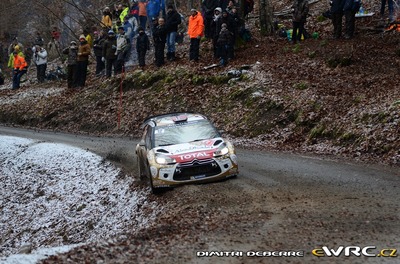 Mads Østberg - Jonas Andersson
83º Rallye Automobile Monte-Carlo 2015. Citroën DS3 WRC (CN-995-XE). Clasificado 4º.
Citroën Total Abu Dhabi WRT

Del 21 al 25 de Enero, Gap - Monaco.
Superficie: asfalto - nieve.

El Rallye constaba de 4 etapas con un total de 1383.15 km de los que 355.48 km divididos en 15 tramos eran cronometrados.

Tomaron la salida 94 equipos, finalizaron 78.

© Dimitri Deberre
Palabras clave: Citroen;WRC;Montecarlo;2015