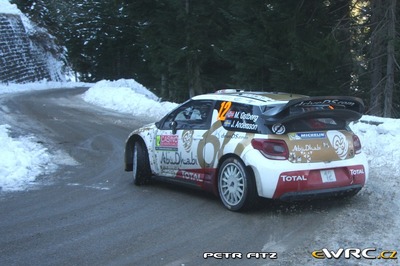 Mads Østberg - Jonas Andersson
83º Rallye Automobile Monte-Carlo 2015. Citroën DS3 WRC (CN-995-XE). Clasificado 4º.
Citroën Total Abu Dhabi WRT

Del 21 al 25 de Enero, Gap - Monaco.
Superficie: asfalto - nieve.

El Rallye constaba de 4 etapas con un total de 1383.15 km de los que 355.48 km divididos en 15 tramos eran cronometrados.

Tomaron la salida 94 equipos, finalizaron 78.

© Petr Fitz

Palabras clave: Citroen;WRC;Montecarlo;2015