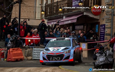 Thierry Neuville - Nicolas Gilsoul
83º Rallye Automobile Monte-Carlo 2015. Hyundai i20 WRC (ALZ WR 46). Clasificado 5º.
Hyundai Motorsport

Del 21 al 25 de Enero, Gap - Monaco.
Superficie: asfalto - nieve.

El Rallye constaba de 4 etapas con un total de 1383.15 km de los que 355.48 km divididos en 15 tramos eran cronometrados.

Tomaron la salida 94 equipos, finalizaron 78.

© Jakub Nazim

Palabras clave: Hyundai;Montecarlo;2015