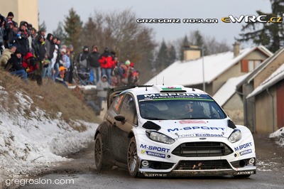 Elfyn Evans - Daniel Barritt
83º Rallye Automobile Monte-Carlo 2015. Ford Fiesta RS WRC (PX14 HHY). Clasificado 7º.
M-Sport World Rally Team

Del 21 al 25 de Enero, Gap - Monaco.
Superficie: asfalto - nieve.

El Rallye constaba de 4 etapas con un total de 1383.15 km de los que 355.48 km divididos en 15 tramos eran cronometrados.

Tomaron la salida 94 equipos, finalizaron 78.

© Greg Roslon

Palabras clave: Ford;Fiesta;WRC;Montecarlo;2015