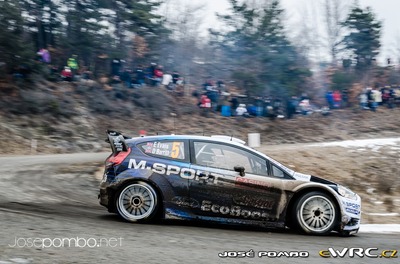 Elfyn Evans - Daniel Barritt
83º Rallye Automobile Monte-Carlo 2015. Ford Fiesta RS WRC (PX14 HHY). Clasificado 7º.
M-Sport World Rally Team

Del 21 al 25 de Enero, Gap - Monaco.
Superficie: asfalto - nieve.

El Rallye constaba de 4 etapas con un total de 1383.15 km de los que 355.48 km divididos en 15 tramos eran cronometrados.

Tomaron la salida 94 equipos, finalizaron 78.

© José Pombo

Palabras clave: Ford;Fiesta;WRC;Montecarlo;2015