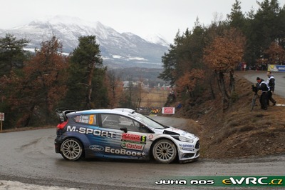 Elfyn Evans - Daniel Barritt
83º Rallye Automobile Monte-Carlo 2015. Ford Fiesta RS WRC (PX14 HHY). Clasificado 7º.
M-Sport World Rally Team

Del 21 al 25 de Enero, Gap - Monaco.
Superficie: asfalto - nieve.

El Rallye constaba de 4 etapas con un total de 1383.15 km de los que 355.48 km divididos en 15 tramos eran cronometrados.

Tomaron la salida 94 equipos, finalizaron 78.

© Juha Bos

Palabras clave: Ford;Fiesta;WRC;Montecarlo;2015