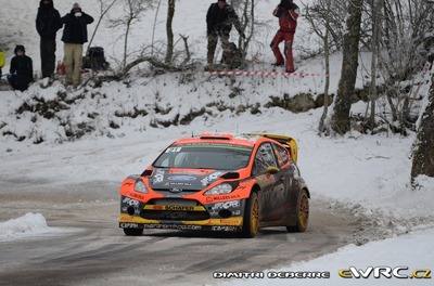 Martin Prokop - Jan Tománek
83º Rallye Automobile Monte-Carlo 2015. Ford Fiesta RS WRC (06R 0035). Clasificado 9º.
Jipocar Czech National Team

Del 21 al 25 de Enero, Gap - Monaco.
Superficie: asfalto - nieve.

El Rallye constaba de 4 etapas con un total de 1383.15 km de los que 355.48 km divididos en 15 tramos eran cronometrados.

Tomaron la salida 94 equipos, finalizaron 78.

© Dimitri Deberre

Palabras clave: Ford;Fiesta;WRC;Montecarlo;2015