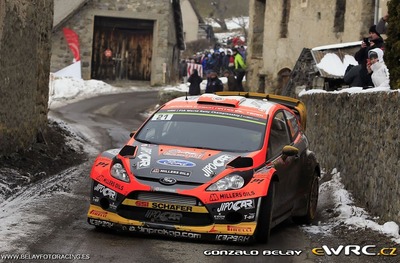Martin Prokop - Jan Tománek
83º Rallye Automobile Monte-Carlo 2015. Ford Fiesta RS WRC (06R 0035). Clasificado 9º.
Jipocar Czech National Team

Del 21 al 25 de Enero, Gap - Monaco.
Superficie: asfalto - nieve.

El Rallye constaba de 4 etapas con un total de 1383.15 km de los que 355.48 km divididos en 15 tramos eran cronometrados.

Tomaron la salida 94 equipos, finalizaron 78.

© Gonzalo Belay

Palabras clave: Ford;Fiesta;WRC;Montecarlo;2015