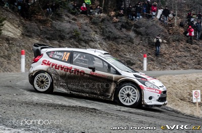 Henning Solberg - Ilka Minor
83º Rallye Automobile Monte-Carlo 2015. Ford Fiesta RS WRC (PX60 AVJ). Clasificado 11º.

Del 21 al 25 de Enero, Gap - Monaco.
Superficie: asfalto - nieve.

El Rallye constaba de 4 etapas con un total de 1383.15 km de los que 355.48 km divididos en 15 tramos eran cronometrados.

Tomaron la salida 94 equipos, finalizaron 78.

© José Pombo

Palabras clave: Ford;Fiesta;WRC;Montecarlo;2015