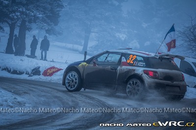 Stéphane Lefebvre - Stéphane Prévot
83º Rallye Automobile Monte-Carlo 2015. Citroën DS3 R5 (DM-772-QH). Clasificado 12º.
PH Sport

Del 21 al 25 de Enero, Gap - Monaco.
Superficie: asfalto - nieve.

El Rallye constaba de 4 etapas con un total de 1383.15 km de los que 355.48 km divididos en 15 tramos eran cronometrados.

Tomaron la salida 94 equipos, finalizaron 78.

© Nacho Mateo

Palabras clave: Citroen;Montecarlo;2015