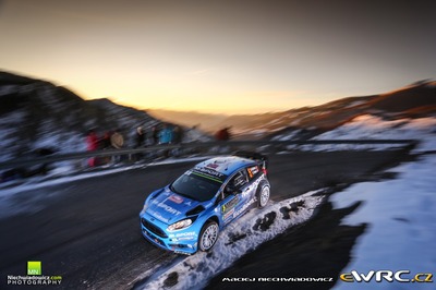 Mads Østberg - Ola Fløene
84º Rallye Automobile de Montecarlo 2016. Ford Fiesta RS WRC (OO05 OTH). Clasificado 4º.
M-Sport World Rally Team

Del 18 al 21 de Enero, Gap - Monaco.
Superficie: asfalto - nieve.

El Rallye constaba de 4 etapas con un total de 11411.85 km de los que 382.65 km divididos en 15 tramos eran cronometrados (2 de ellos fueron cancelados SS1 Entrevaux - Val-de-Chalvagne - Ubraye de 21.25 km y SS16 Lucéram - Col St-Roch 2 de 5,5 km).

Tomaron la salida 73 equipos, finalizaron 54.

© Maciej Niechwiadowicz

Palabras clave: Ford;Fiesta;WRC;Montecarlo;2016