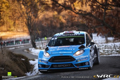 Mads Østberg - Ola Fløene
84º Rallye Automobile de Montecarlo 2016. Ford Fiesta RS WRC (OO05 OTH). Clasificado 4º.
M-Sport World Rally Team

Del 18 al 21 de Enero, Gap - Monaco.
Superficie: asfalto - nieve.

El Rallye constaba de 4 etapas con un total de 11411.85 km de los que 382.65 km divididos en 15 tramos eran cronometrados (2 de ellos fueron cancelados SS1 Entrevaux - Val-de-Chalvagne - Ubraye de 21.25 km y SS16 Lucéram - Col St-Roch 2 de 5,5 km).

Tomaron la salida 73 equipos, finalizaron 54.

© Maciej Niechwiadowicz

Palabras clave: Ford;Fiesta;WRC;Montecarlo;2016