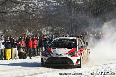 Jari-Matti Latvala - Miikka Anttila
85º Rallye Automobile de Montecarlo 2017. Toyota Yaris WRC (A-5852). Clasificado 2º.
Toyota Gazoo Racing WRT

Del 18 al 21 de Enero, Gap - Monaco.
Superficie: asfalto - nieve.

El Rallye constaba de 4 etapas con un total de 11411.85 km de los que 382.65 km divididos en 15 tramos eran cronometrados, (2 de ellos fueron cancelados SS1 Entrevaux - Val-de-Chalvagne - Ubraye de 21,25 km y SS16 Lucéram - Col St-Roch 2 de 5,5 km).

Tomaron la salida 73 equipos, finalizaron 54.

© Alexis Joye

Palabras clave: Toyota;Yaris;WRC;Montecarlo;2017