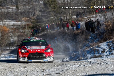 Craig Breen - Scott Martin
85º Rallye Automobile de Montecarlo 2017. Citroën DS3 WRC (BN-346-MV). Clasificado 5º.
Citroën Total Abu Dhabi WRT

Del 18 al 21 de Enero, Gap - Monaco.
Superficie: asfalto - nieve.

El Rallye constaba de 4 etapas con un total de 11411.85 km de los que 382.65 km divididos en 15 tramos eran cronometrados, (2 de ellos fueron cancelados SS1 Entrevaux - Val-de-Chalvagne - Ubraye de 21,25 km y SS16 Lucéram - Col St-Roch 2 de 5,5 km).

Tomaron la salida 73 equipos, finalizaron 54.

© Luca Barsali

Palabras clave: Citroen;DS3;WRC;Montecarlo;2017