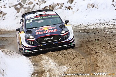 Sébastien Ogier - Julien Ingrassia
86º Rallye Automobile Monte-Carlo 2018. Ford Fiesta WRC (S1 FMC). Clasificado 1º.
M-Sport Ford WRT

Del 24 al 28 de Enero, Gap - Monaco.
Superficie: asfalto - nieve.

El Rallye constaba de 4 etapas con un total de 1642.4 km de los que 388.59 km divididos en 15 tramos eran cronometrados.

Tomaron la salida 67 equipos, finalizaron 47.

© David Petrzelka

Palabras clave: Ford;Fiesta;WRC;Montecarlo;2018
