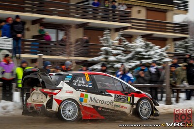 Ott Tänak - Martin Järveoja
86º Rallye Automobile Monte-Carlo 2018. Toyota Yaris WRC (A-6119). Clasificado 2º.
Toyota Gazoo Racing WRT

Del 24 al 28 de Enero, Gap - Monaco.
Superficie: asfalto - nieve.

El Rallye constaba de 4 etapas con un total de 1642.4 km de los que 388.59 km divididos en 15 tramos eran cronometrados.

Tomaron la salida 67 equipos, finalizaron 47.

© Greg Roslon

Palabras clave: Toyota;Yaris;WRC;Montecarlo;2018